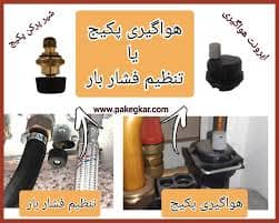 عکس پیچ هواگیری پکیج ایران رادیاتور